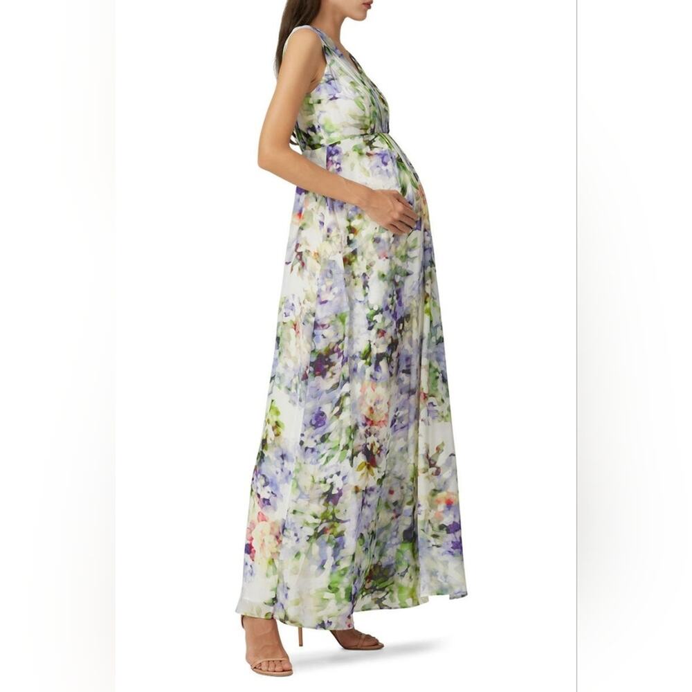 RTR Seraphine Felicity Maternity Maxi sz6 watercolor long printed sleeveless